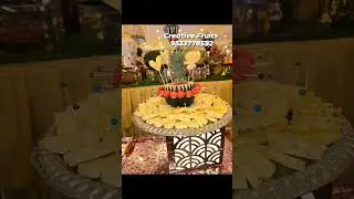 Fruits in wedding @paigah palace #fruits #carvings #fruitcutting #fruitsbasket #fruitsalad