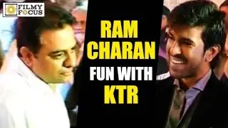 Ram Charan Having Fun with KTR : Rare Video - Filmyfocus.com