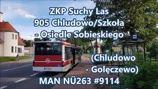ZKP Suchy Las - MAN NÜ263 #9114, linia 905