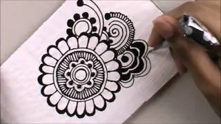 Henna Doodle with Advice on using Acrylic Paint Cones by Shahema
