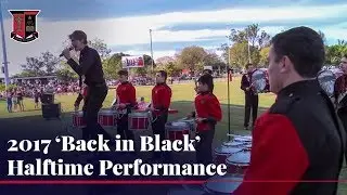 2017 Halftime 'Back in Black' Terrace Rock Band and Drumline at the 1st XV Rugby