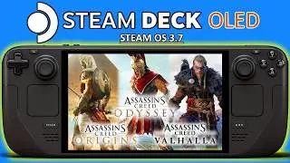 Assassin's Creed Steam Deck OLED Performance | AC Origins, Odyssey & Valhalla Gameplay Settings