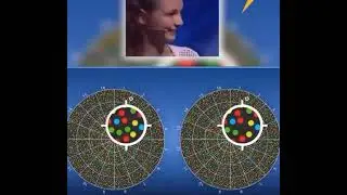 An 11-year-old German girl can tell the difference between two circles filled with colored dots.