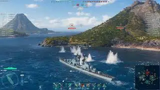 World Of Warships Random Battle Gameplay With JINAN