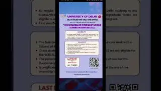 D.U. Summer vacation internship #knowledge #english #india #motivation #army #delhi #University