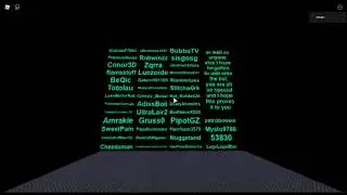 Brainspace - TestGaming909's message and the credits