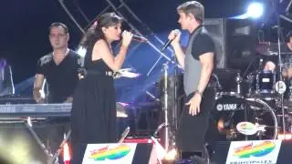 Carlos Baute ft. María José - Como decir que no - Estadio Azteca (21 05 14)