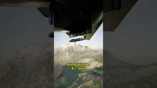 Сброшено с бомбардировщика B2. Бомба, упавшая в 60 метрах под землей. #3danimation #animation #sh...