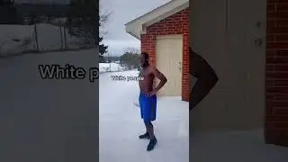 White people vs black people in cold weather🤣🤣 | #shorts #viral