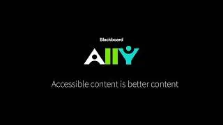 Introducing Blackboard Ally for Websites