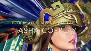 iPad Pro + Procreate drawing time lapse - Tasha Cosplay Civilization Online Princess Mia