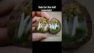 🤯 Walnut Art! 🥜 #janemakes #diy #tutorial #craft #art #minithings #miniature #tiny #trending
