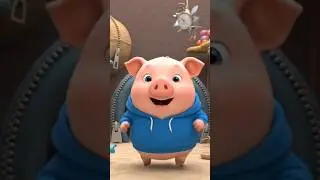 The Adventure of a Pig in a Magic Button #shorts #pig #animation #cartoon #piganimation