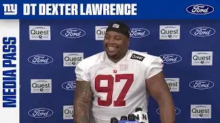 Dexter Lawrence Speaks to the Media After Day 1 of Training Camp | New York Giants