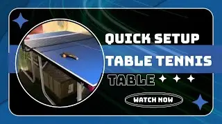 Quick Set Up Full Size Table Tennis Table (👍 & subscribe)