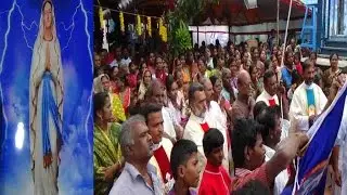 Thannuthu Matha Celebration-flag hoisting. தன்னூத்து மாதா விழா கொண்டாட்டம்