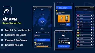Dark VPN App Source Code Free Download || Air VPN Android app source code