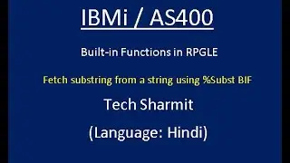 IBMi (AS400) - %Subst built-in function in #RPGLE #AS400 #IBMi