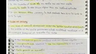 CBSE Class 9 Economics | Chapter 3 Poverty as a Challenge | Handwritten Notes | NCERT