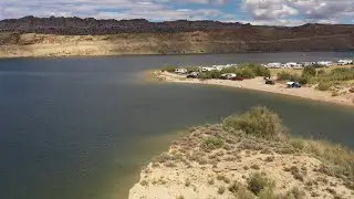 Helicopter (maybe a Drone) view of Flaming Gorge Peninsula Stunning Beauty !