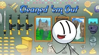 The Henry Stickmin Collection - Completing the Mission: Cleaned 'em Out Ending