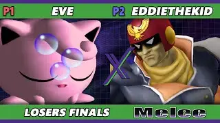 S@X 514 Losers Finals - eve (Jigglypuff) Vs. EddieTheKid (Captain Falcon) Smash Melee - SSBM