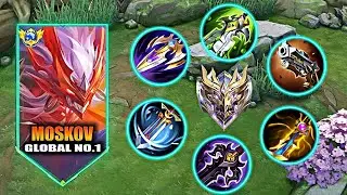 MOSKOV TOP 1 GLOBAL COMEBACK MOMENTS | MOSKOV BEST BUILD 2024 | MOSKOV ALL STAR SKIN MOBILE LEGENDS