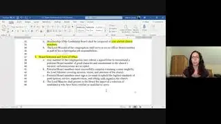 First Christian Church Board Structure