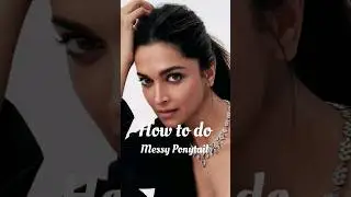 How to do messy ponytail like Deepika padukone #shorts #viral