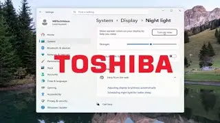 How to Enable/Disable Night Light on Toshiba Laptop [Tutorial]