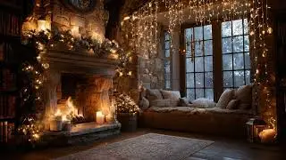 Christmas Music With Fireplace 🎄 Cozy Fireplace & Soft Christmas Melodies for Relaxation & Rest