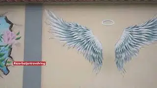 Ismayıllı şəhəri | K&uuml;&ccedil;ə incəsənəti | Divarlarda rəsm - şəkillər | Street art | 2022