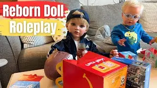 A DAY WITH MY REBORN SONS DANNY & PIP ~ GETTING DRESSED, GOING OUT & MCDONALD&rsquo;S LUNCH 🍔 