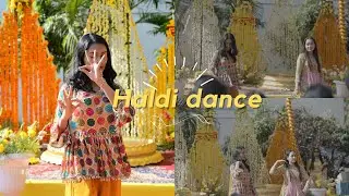 💛 My haldi dance at my bros wedding     Nachdenesare... Chogada thara 💛 #haldi #viral💛