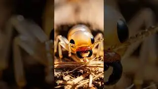 Termite Eating Wood: Extreme Close-Up Macro 🪵 | Insect ASMR