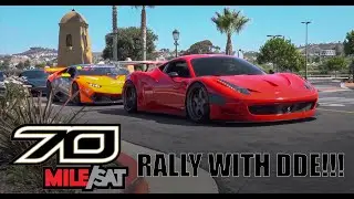 INSANE FERRARI 458 GT3 TAKES OVER 70MILE SATURDAY RALLY WITH DAILY DRIVEN EXOTICS! SUPER CAR HEAVEN!