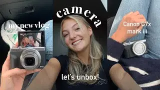unboxing my new vlog camera!!! getting the Canon G7x mark iii & instantly testing it with you