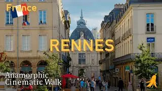 [4K60p] レンヌ街散歩 - フランス | Rennes City View - 2024/05
