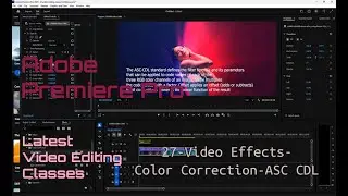 #Adobe Premiere pro #video Effects #color correction #ASC CDL #graphics #video editing