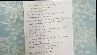 Greibach Normal Form| Context Free Grammar| GNF