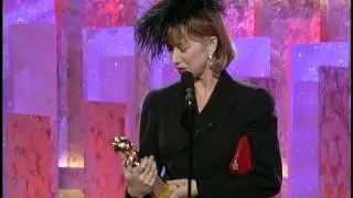 Golden Globes 1997 Helen Mirren Wins Best Actress Mini Series: TV Movie
