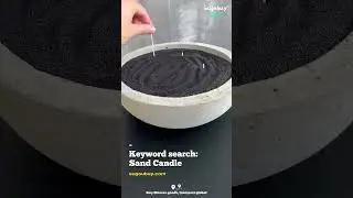 Black sand candles fit any container! 🖤🕯 Check out my profile now! 🔥