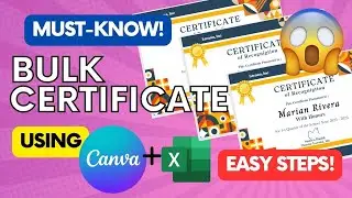 Generate Bulk Certificate in Canva | ICT TECH GURU