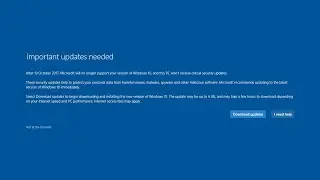 Every Windows End of Support message (2024 Edition)