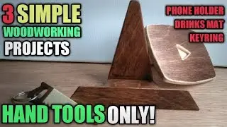 Simple Woodworking Projects For Beginners - Wood Projects With Hand Tools Only