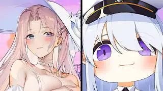Yorktown II Cute Interactions with other Shipgirls in Azur Lane