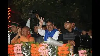 UP Cm Yugi Adhityanath Bjp Election Campaign Road Show In Agartala