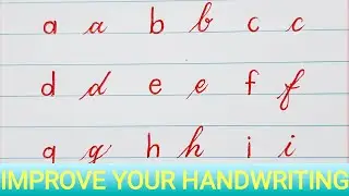 How To Improve Handwriting Tutorial | Print And Cursive Handwriting | Calligraphy Handwriting