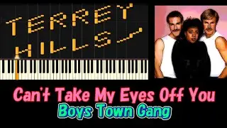 Can't Take My Eyes Off You - Boys Town Gang - Piano Tutorial