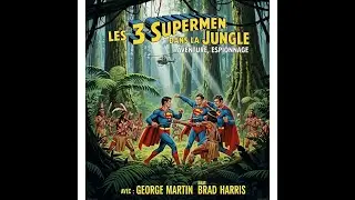 LES 3 SUPERMEN DANS LA JUNGLE le pi&egrave;ge de la jungle VO, STFR  ESPIONNAGE  / Brad Harris 1968